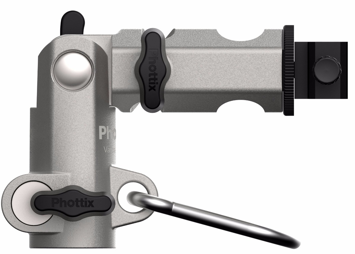 Rotula Varos Pro M Porta Sombrilla Tripode C/ Zapata Phottix - Imagen 2