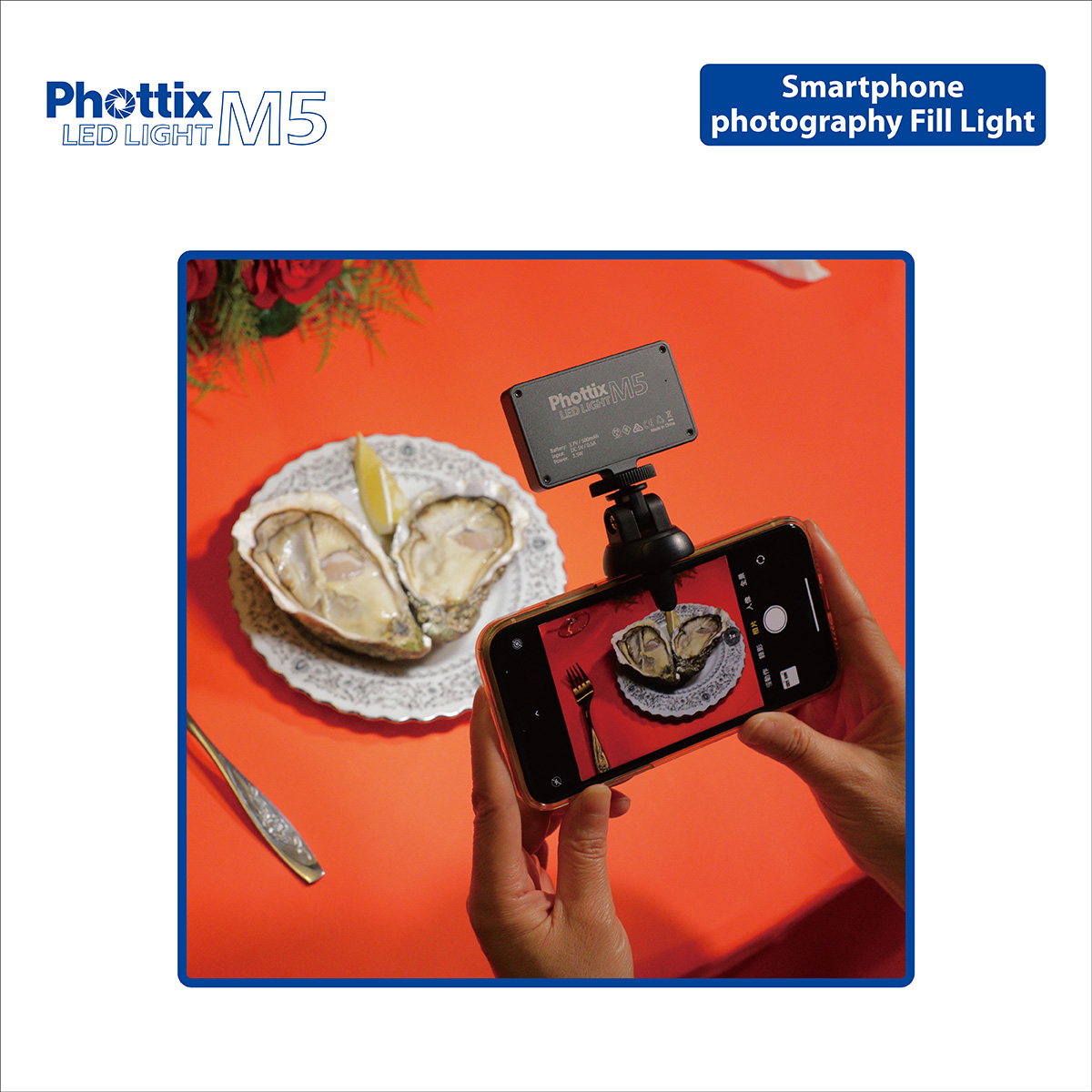 Mini Iluminador Led Phottix M5 Metalico Bateria Incorporada - Imagen 6