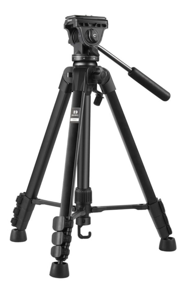 Tripode Benro T891 Video Fluido 157cm + Adaptador Smartphone - Imagen 3