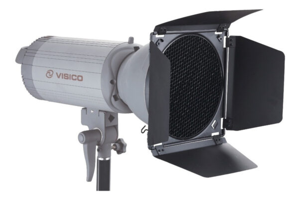 Chapaletas Barndoor Flash Estudio C/ Panal Abejas Y Filtros - Imagen 3