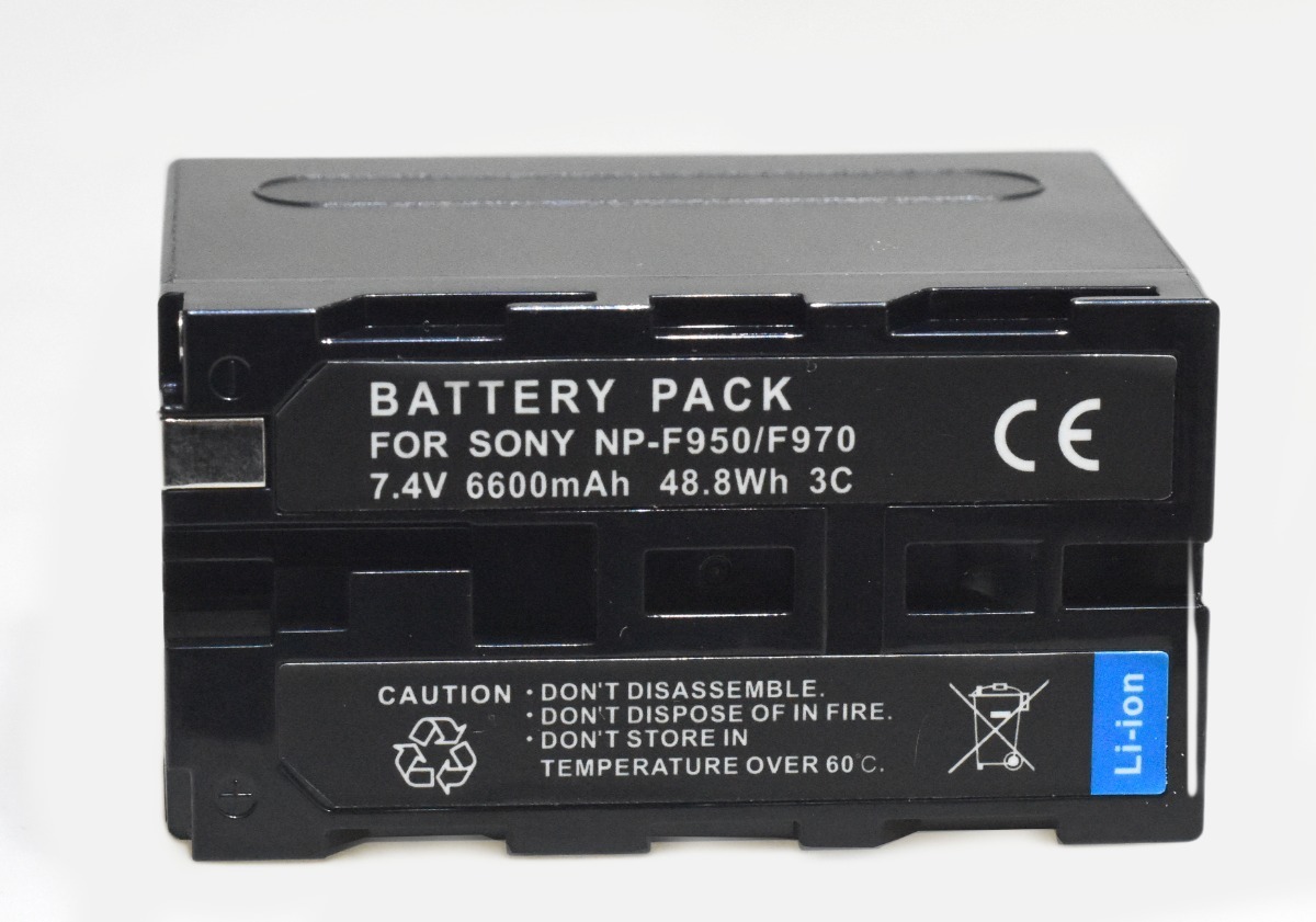 Cargador 220v + 2 Baterías Np-f950/970 P/ Iluminador Aro Led - Imagen 7
