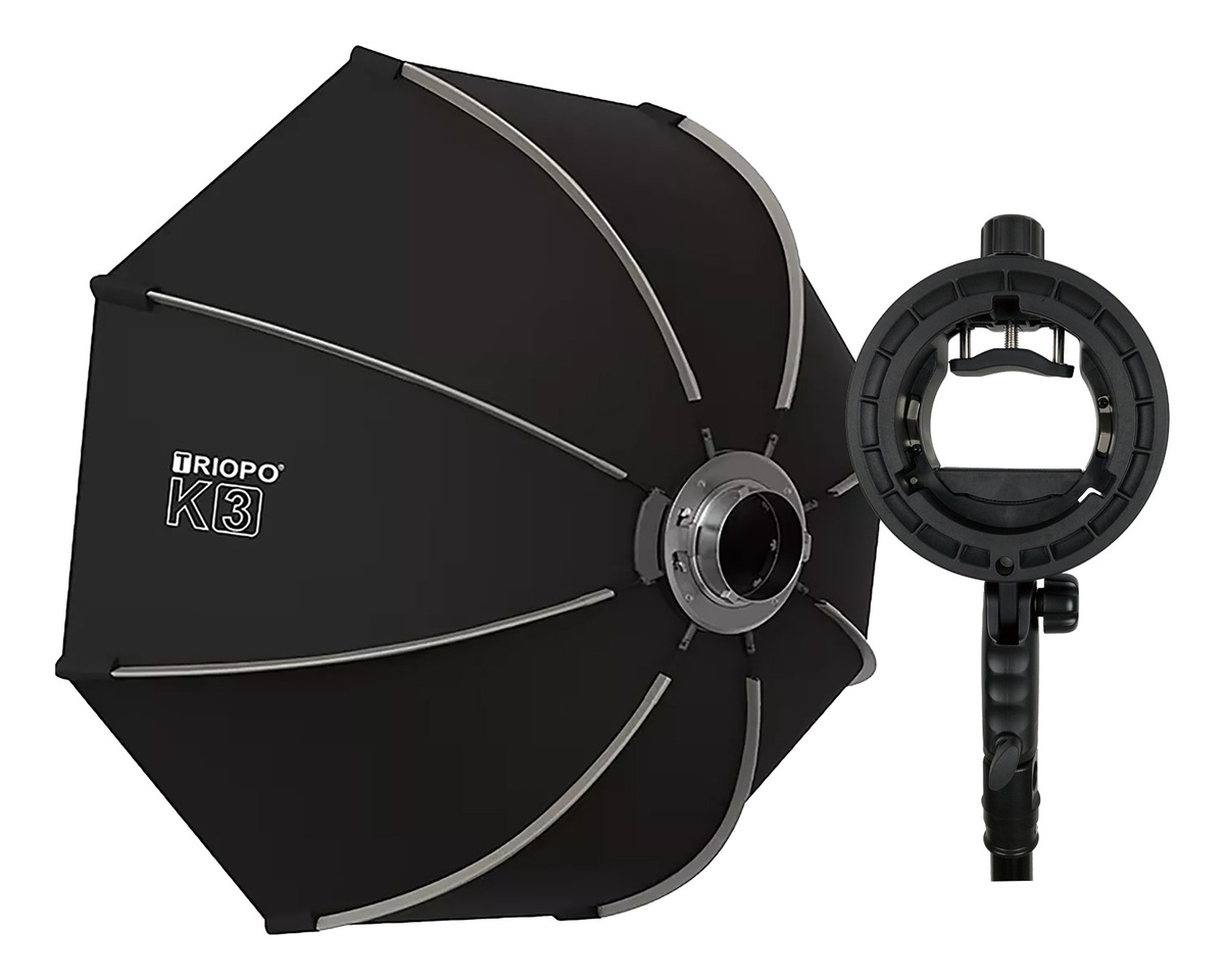 Kit Octo Softbox 90cm Con Adaptador Para Flash De Zapata