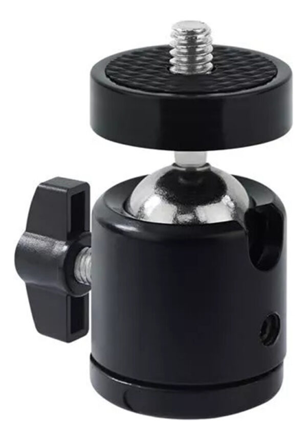 Soporte Mesa Columna Pie + Cabezal Bola + Soporte Smartphone - Imagen 3