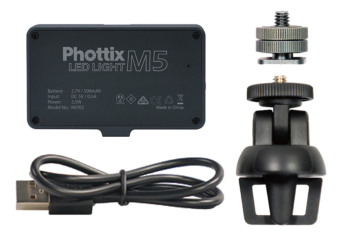 Mini Iluminador Led Phottix M5 Metalico Bateria Incorporada - Imagen 2