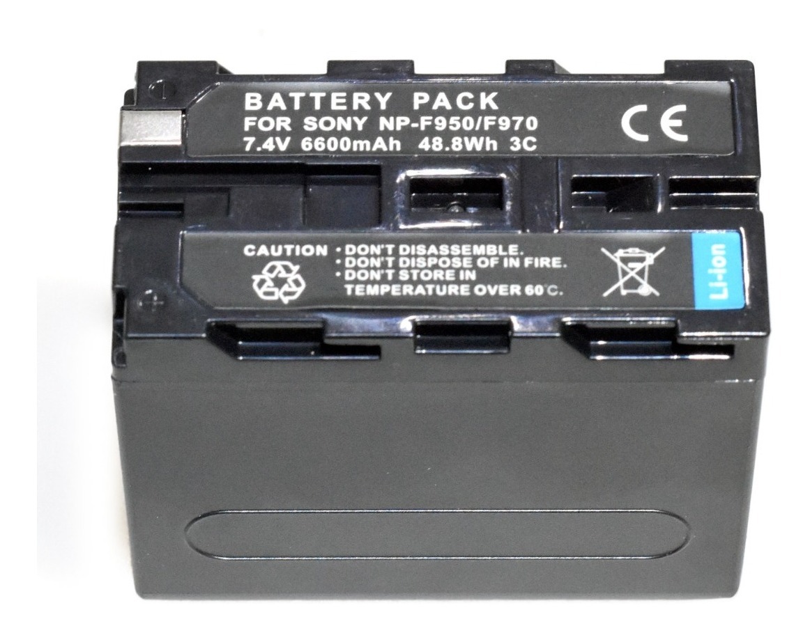 Cargador 220v + 2 Baterías Np-f950/970 P/ Iluminador Aro Led - Imagen 8