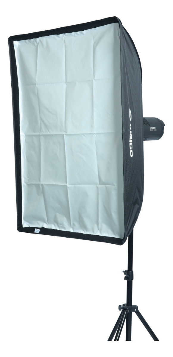 Soft Box Caja Luz 60x90cm Visico Plegable Grid Eb-072 - Imagen 4