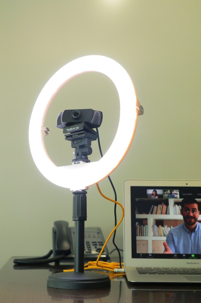 Kit Aro Ring Led Nuada10 Ø26cm + Webcam Hd Pc-20 Phottix - Imagen 4