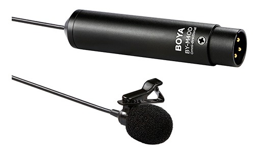 Microfono Corbatero Omnidireccional Boya Xlr Video By-m4od - Imagen 2