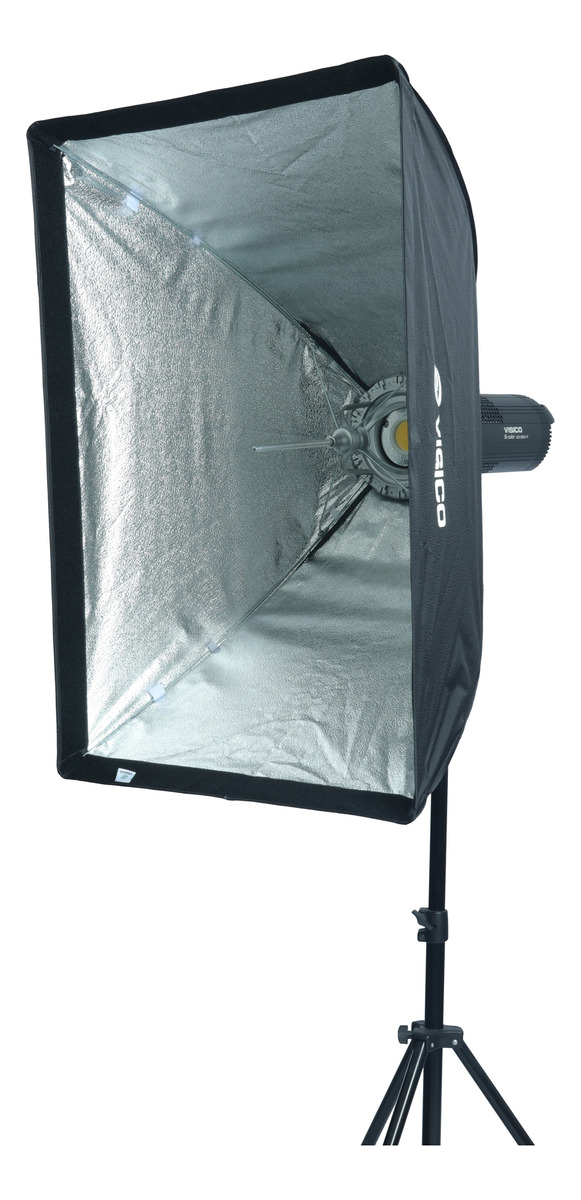 Soft Box Caja Luz 60x90cm Visico Plegable Grid Eb-072 - Imagen 2
