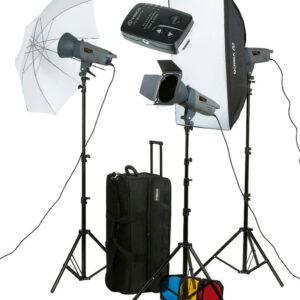 Kit 3x Flash Estudio 300w Visico Emisor Radio Vc-801tx