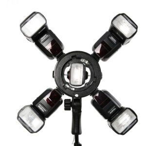 Rotula Triopo C/ Adaptador P/ Flashes Zapata Bowens Tr-05