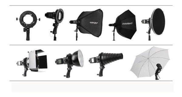 Rotula Triopo C/ Adaptador P/ Flashes Zapata Bowens Tr-05 - Imagen 6