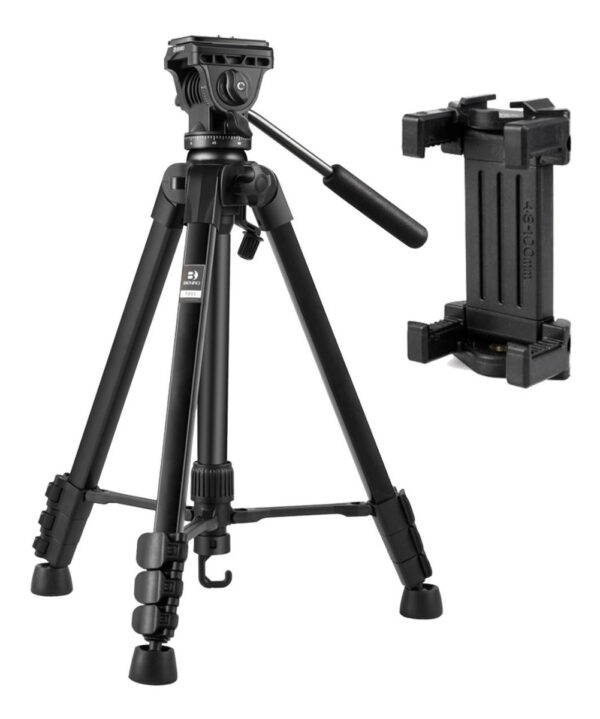 Tripode Benro T891 Video Fluido 157cm + Adaptador Smartphone - Imagen 2