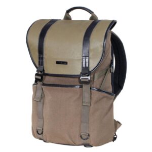 Mochila Benro Novelty B200 estilo vintage urbano con detalles en cuero sintético