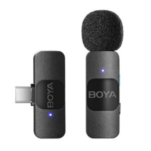 Micrófono inalámbrico BOYA BY-V10 USB-C 2.4GHz para celular