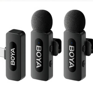 Kit doble micrófono inalámbrico BOYA BY-V20 USB-C 2.4GHz