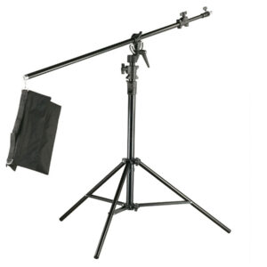 Jirafa de iluminación Visico 4,30 m con brazo cenital y estructura completa