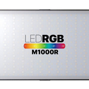 Iluminador LED RGB Phottix M1000R con carcasa de aluminio vista frontal