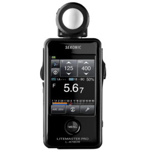 Pantalla táctil color del fotómetro Sekonic L-478D con interfaz de medición profesional para foto y cine
