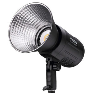 Iluminador LED bicolor Visico LED-80A II con montura Bowens vista frontal