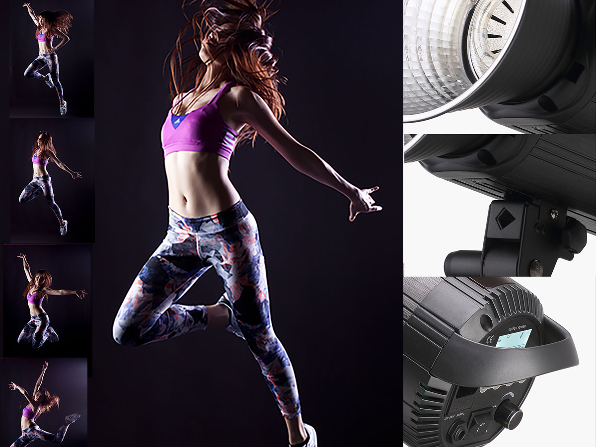 Detalle de iluminación y ejemplo de uso del flash Visico VC-400HSS III Plus