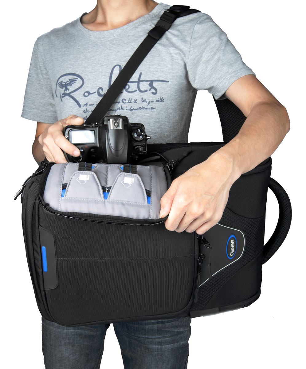 Mochila Benro Beyond B400n P/ Camara Accesorios Canon Nikon - Imagen 7