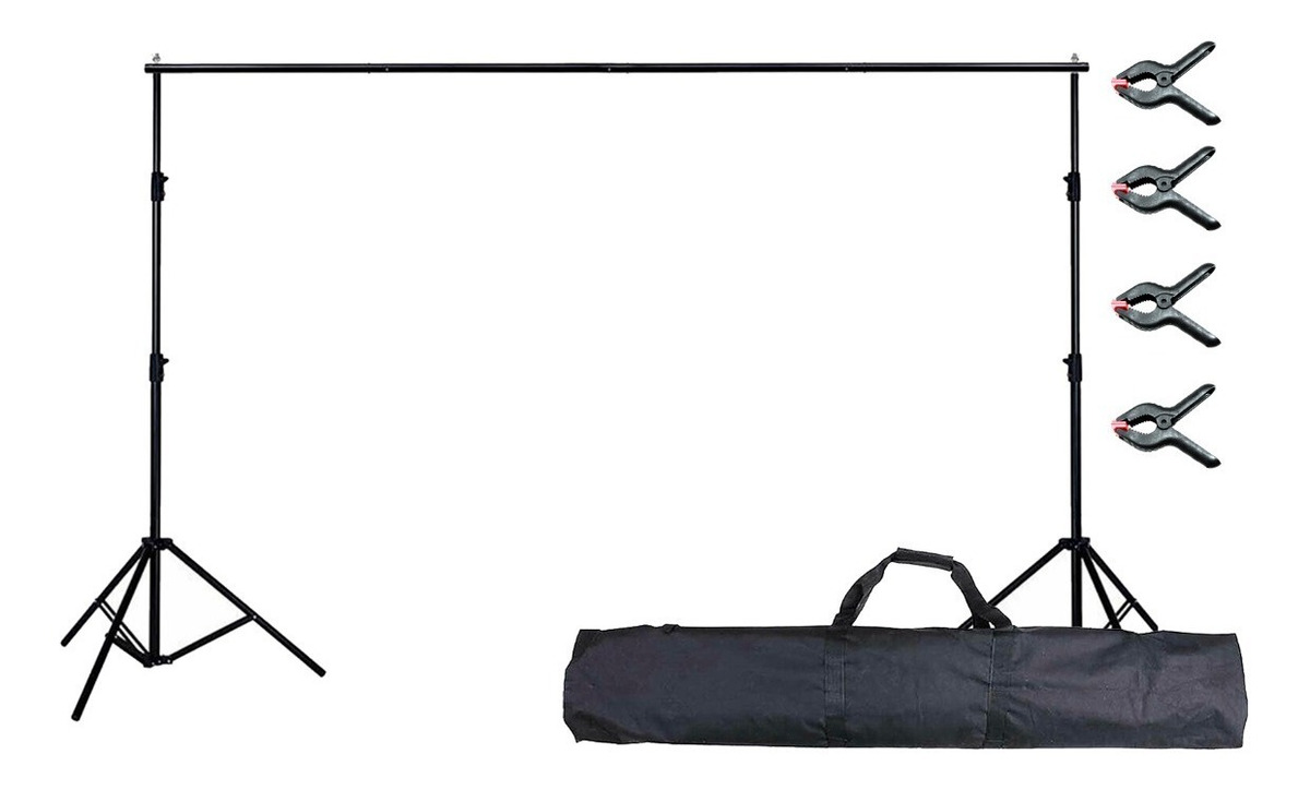 Soporte Porta Fondo Sinfin Visico 305*280cm Bolso+ 4 Broches