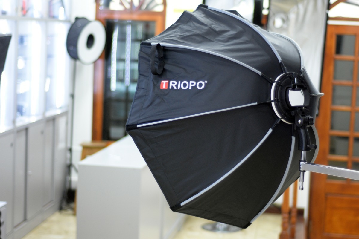 Octo Softbox Con Grid 90cm C/ Rotula Triopo P/ Flash Zapata - Imagen 8
