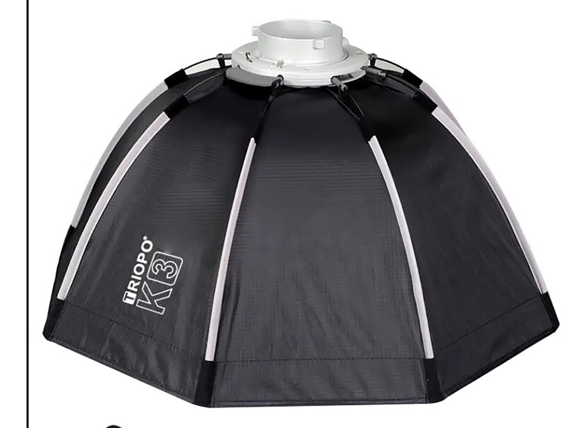 Octobox Triopo 90cm C/ Grid P/ Flash Led Estudio M/ Bowens - Imagen 9