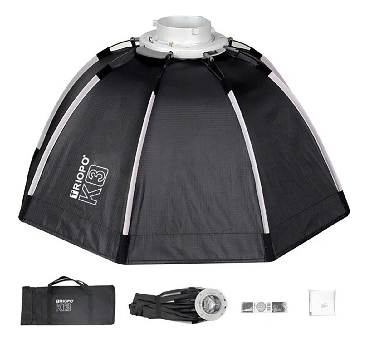 Octobox Difusor Triopo 55cm P/ Flash Led Estudio M/ Bowens - Imagen 4