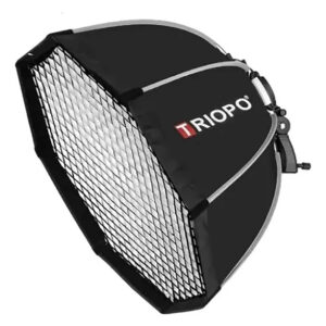 Octo Softbox Con Grid 55cm C/ Rotula Triopo P/ Flash Zapata