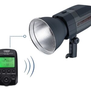Flash Estudio Ttl Hss Visico5 Bat. Radio P/ Canon