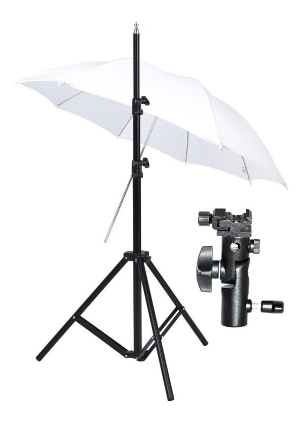 Kit P/ Flash Zapata Columna 190cm Rotula Sombrilla Visico