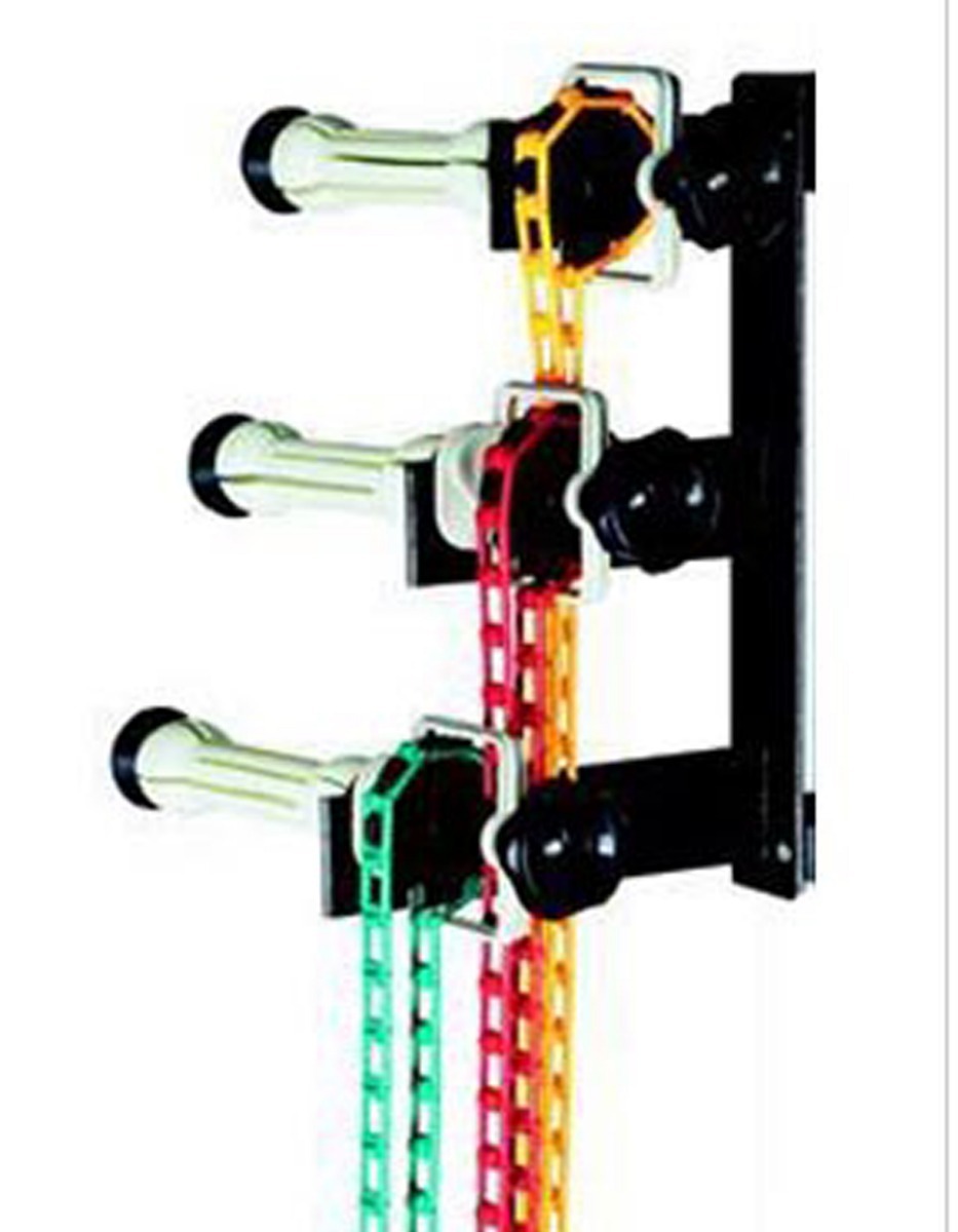 Soporte P/ 3 Fondos Con Cadenas Ganchos Mensula Visico