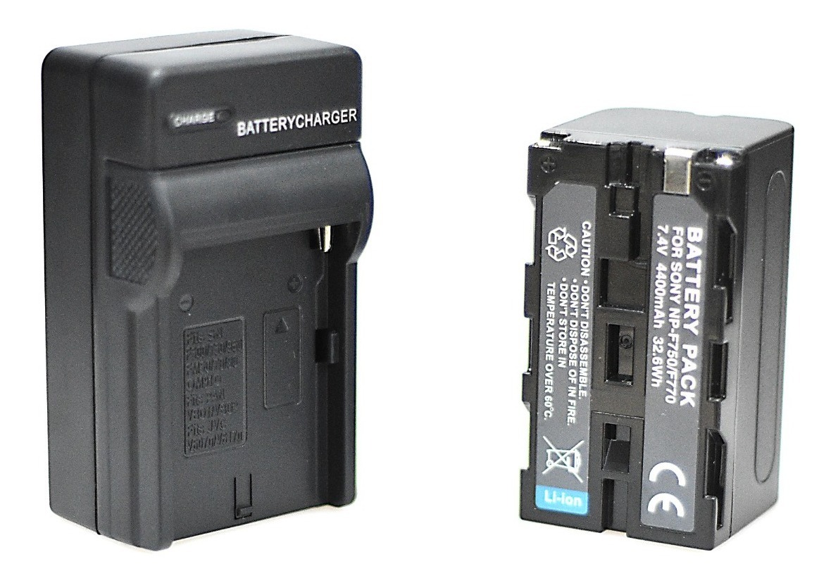 Cargador 220volts + Bateria Np-f770 P/ Iluminador O Aro Led - Imagen 4