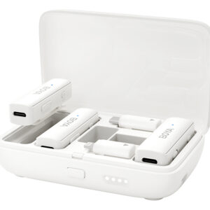 Micr?fono De Solapa Boya Link 3 En 1 Usb C, 3.5 Mm, Ios, Blanco