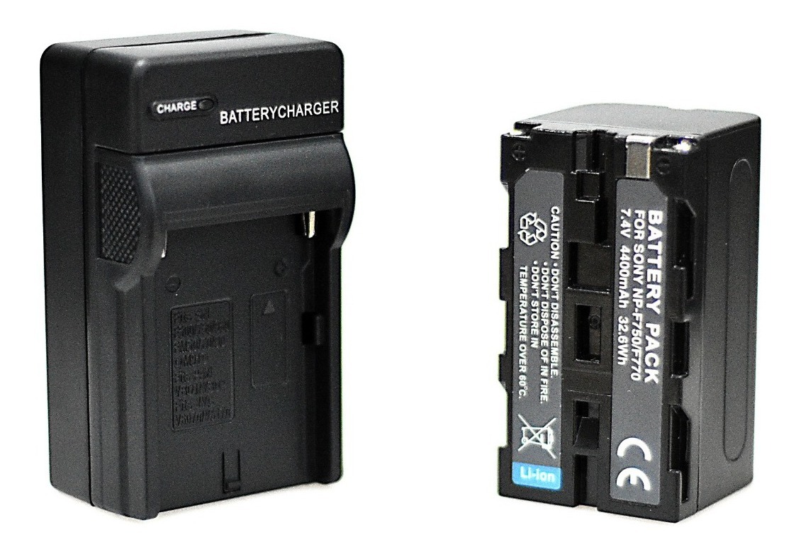 Cargador 220volts + Bateria Np-f770 P/ Iluminador O Aro Led - Imagen 5