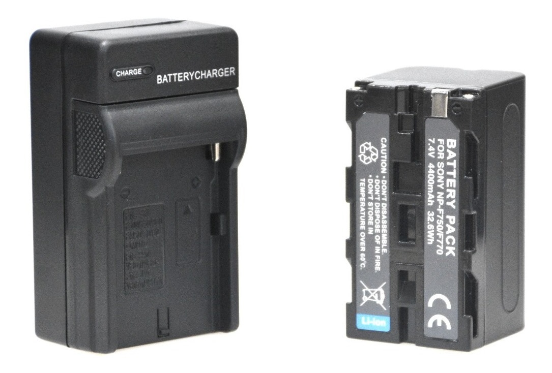 Cargador 220volts + Bateria Np-f770 P/ Iluminador O Aro Led - Imagen 3