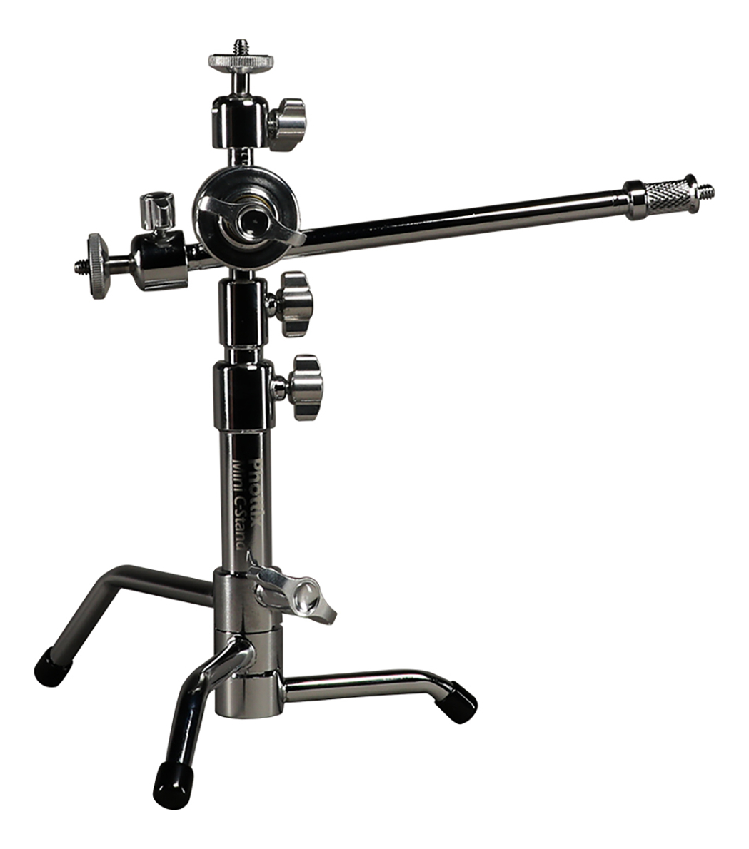 Mini C-stand Phottix Mini Soporte Tipo Araña Cromado - Imagen 8