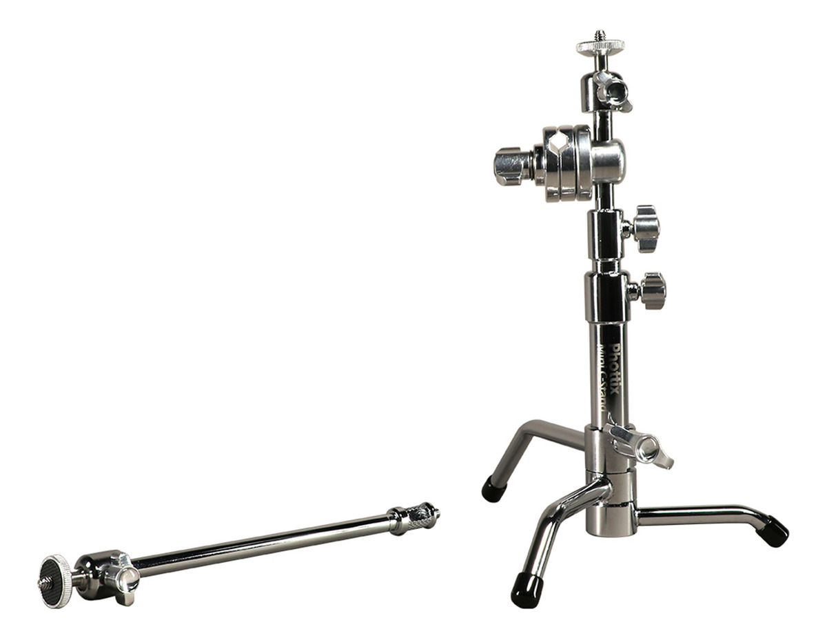 Mini C-stand Phottix Mini Soporte Tipo Araña Cromado - Imagen 4
