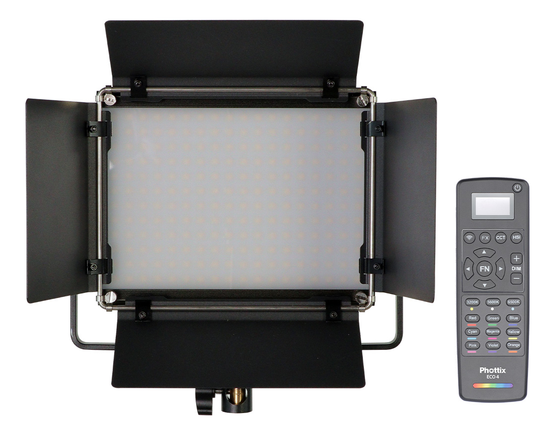 Panel Led Rgb Phottix Kali50r Con Control Remoto - Barndoor - Imagen 3
