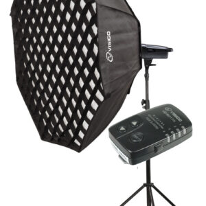 Kit Flash Estudio 300w Octo 150 grid Pie Newborn Baby Kid Visico