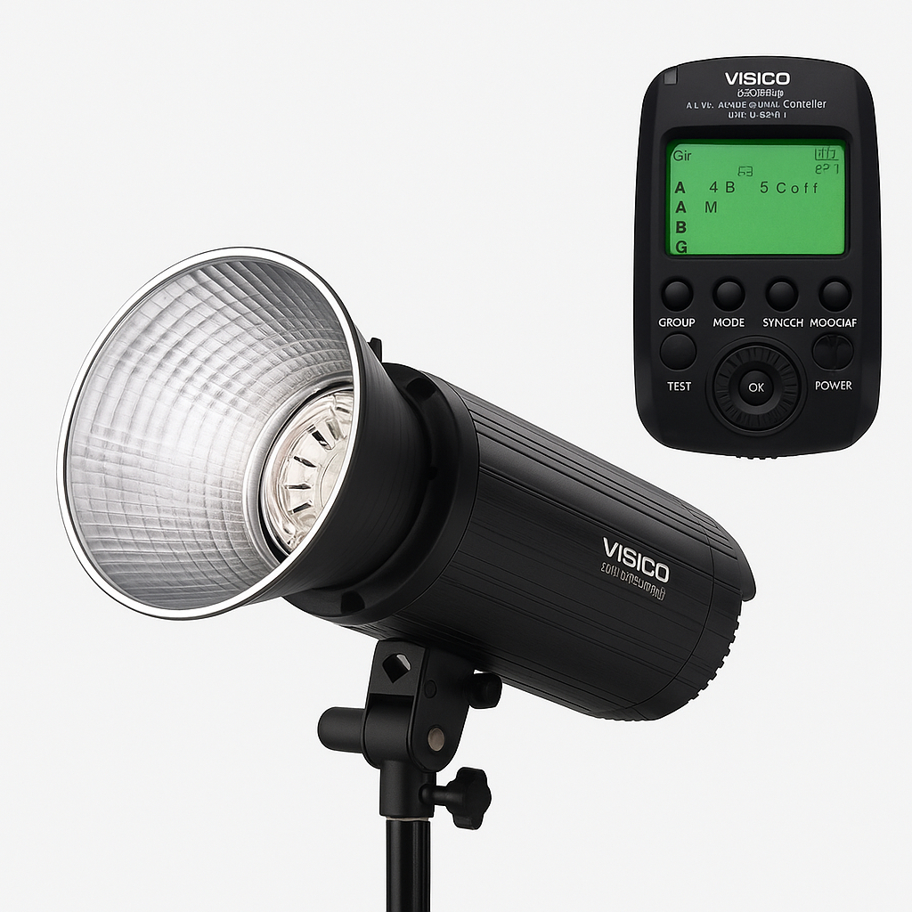 Flash Estudio 400w Visico Hss III + Emisor TTL Nikon - Imagen 4