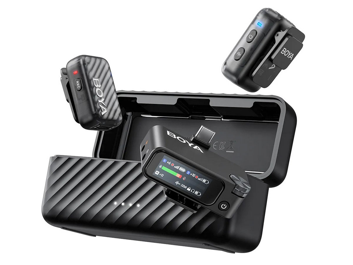 Transmisores BOYA BOYAMIC 2 con grabación interna para respaldo de audio