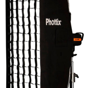 Soft Box Strip Grid Phottix Solas 40x180cm Montura Bowens