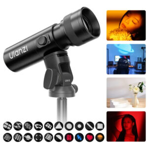 Linterna Led Proyector Ulanzi Lm01 Gobos Efectos Luz Video