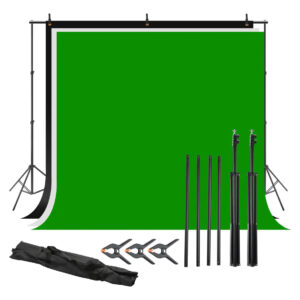 Soporte Porta Fondo Infinito Visico Vs-b807e Kit 3 Telas Pinzas
